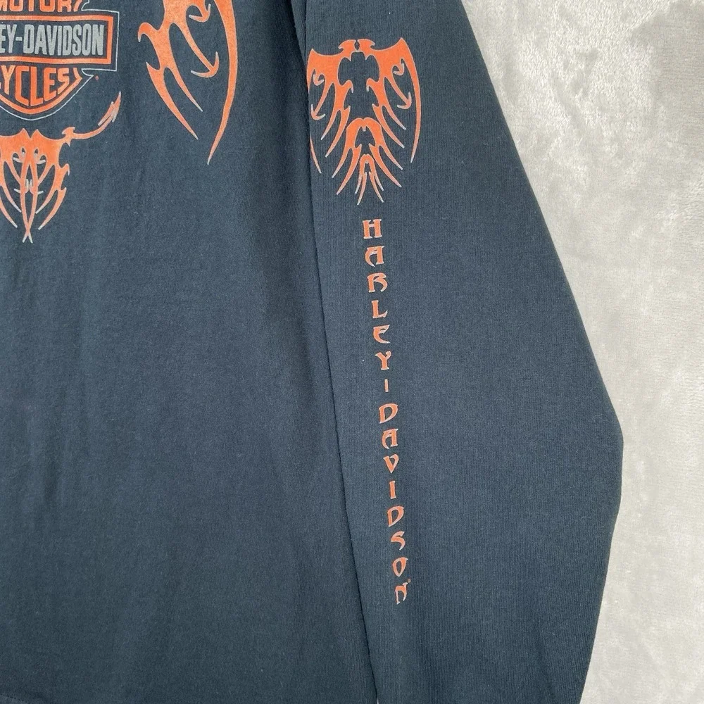 VTG Harley Davidson Shirt Mens XL Long Sleeve NYC Graphic Tee USA Made 2000 Y2K